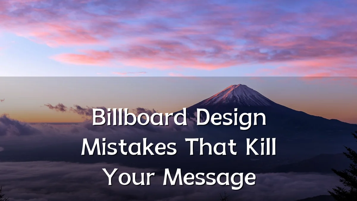 Billboard Design Mistakes That Kill Your Message