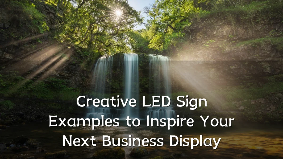 Creative LED Sign Examples to Inspire Your Next Business Display