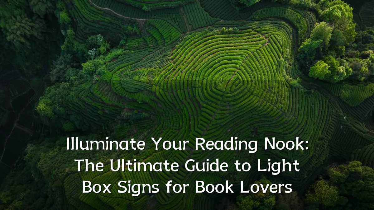 Illuminate Your Reading Nook: The Ultimate Guide to Light Box Signs for Book Lovers