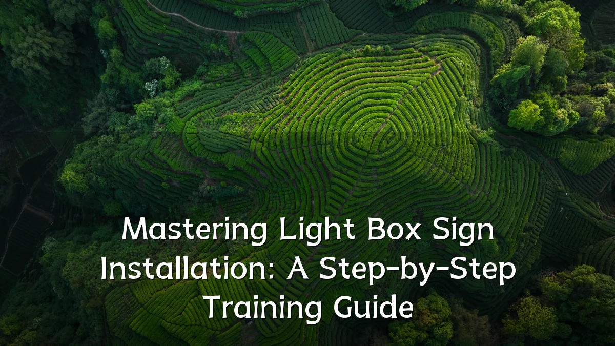 Mastering Light Box Sign Installation: A Step-by-Step Training Guide